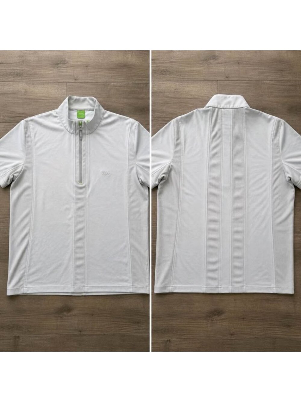 Men’s Hugo Boss Golf Polo 1/4 Zip White Performance Shirt XXL (Fits XL)